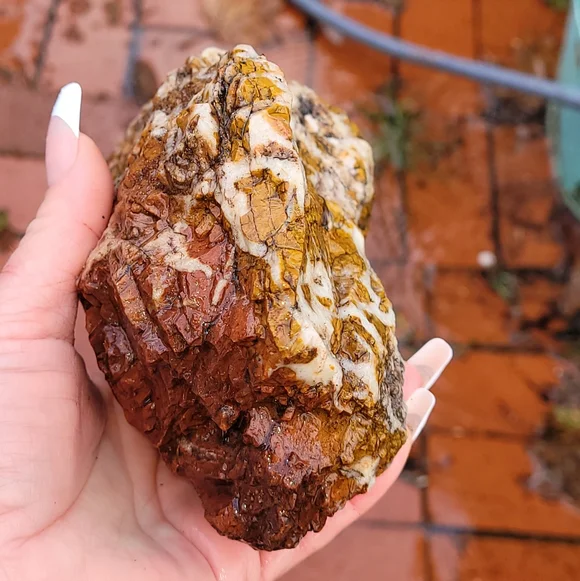 Natural Orange Red Purple Jasper Lapidary Rough Rock